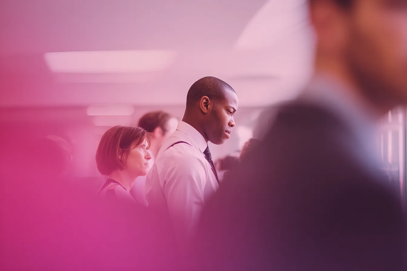 HR professionals reviewing workforce data together