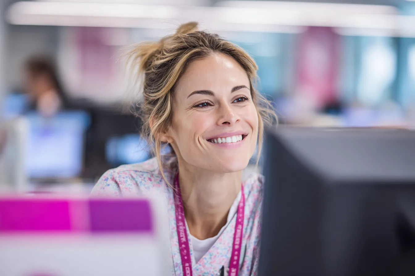 Healthcare professional focused on patient care