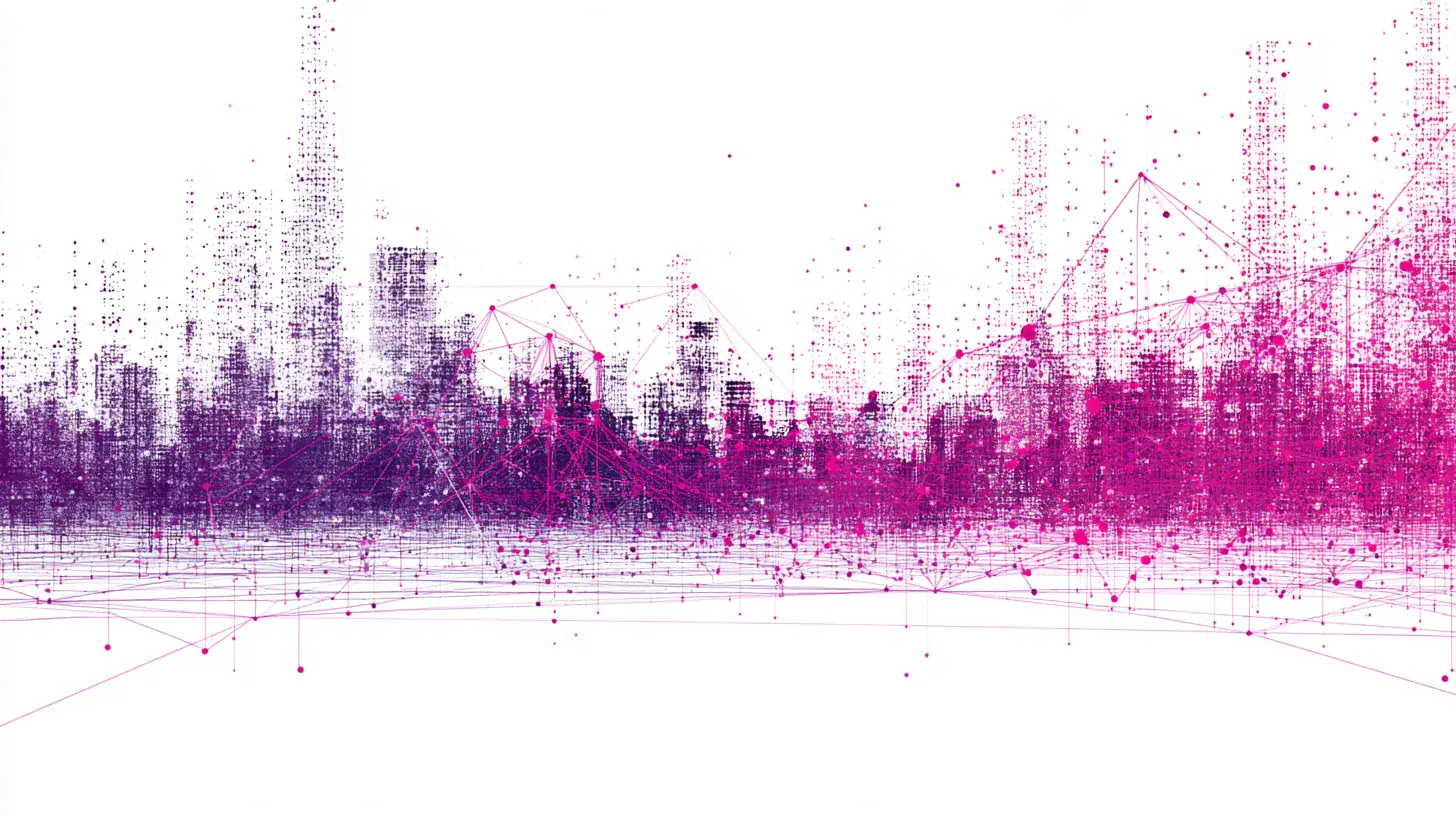 A dense magenta data field, labor signals scattered across too many systems, waiting to be connected.